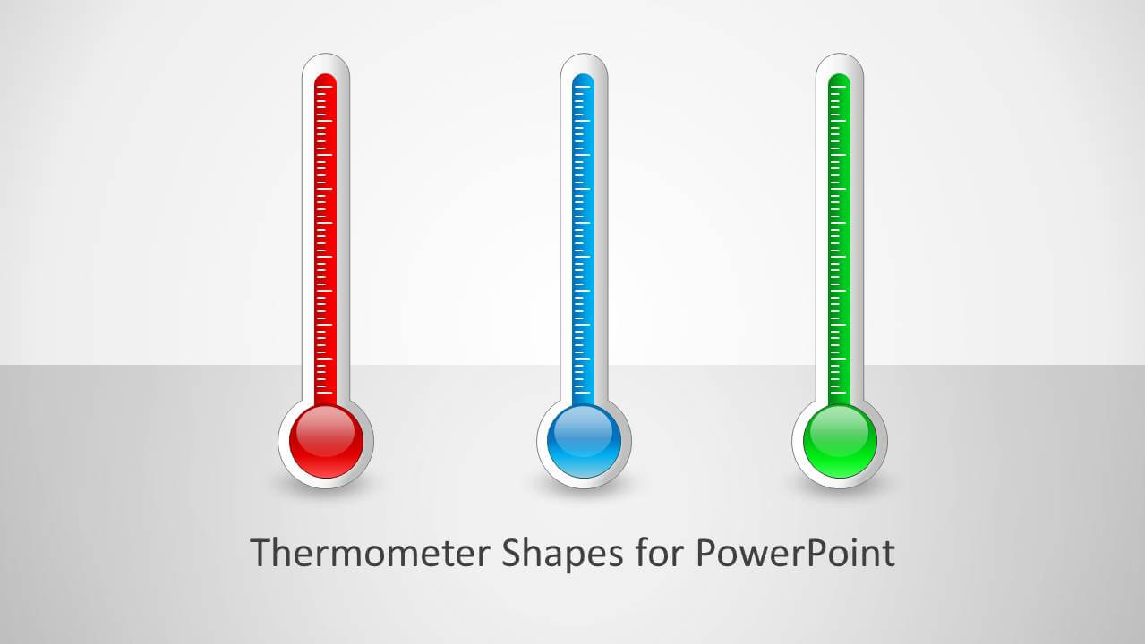 Thermometer Shapes For Powerpoint Throughout Thermometer Powerpoint Template