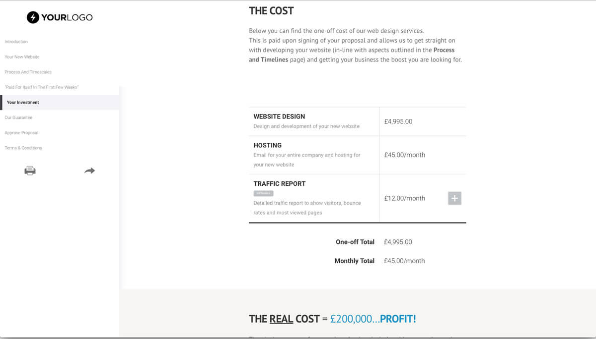 This [Free] Website Design Proposal Template Won $155M Of Regarding Web Design Quote Template Word