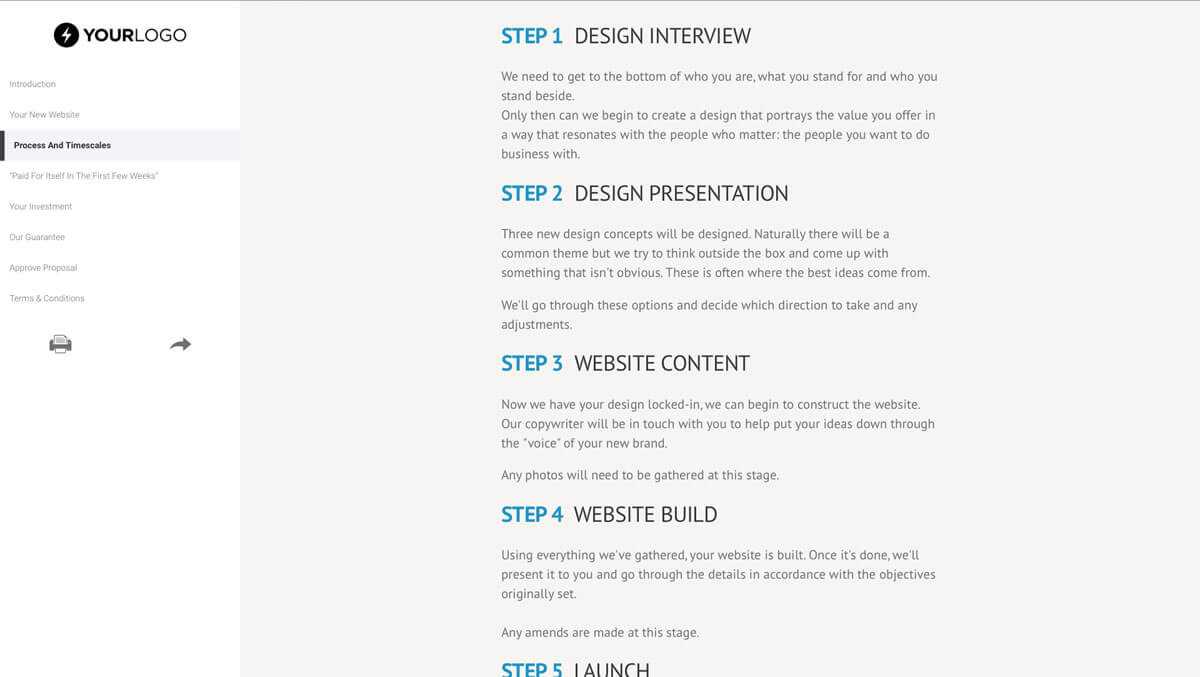 This [Free] WordPress Website Design Proposal Template Won In Web Design Quote Template Word