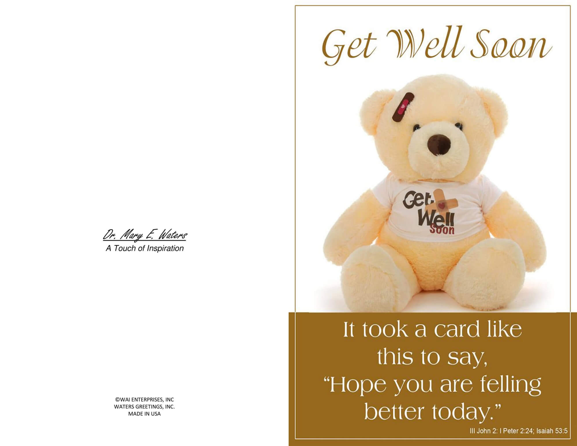 Three Printable Get Well Cards – Blank Inside, 5.5 X 8.5 And Inside Get Well Soon Card Template