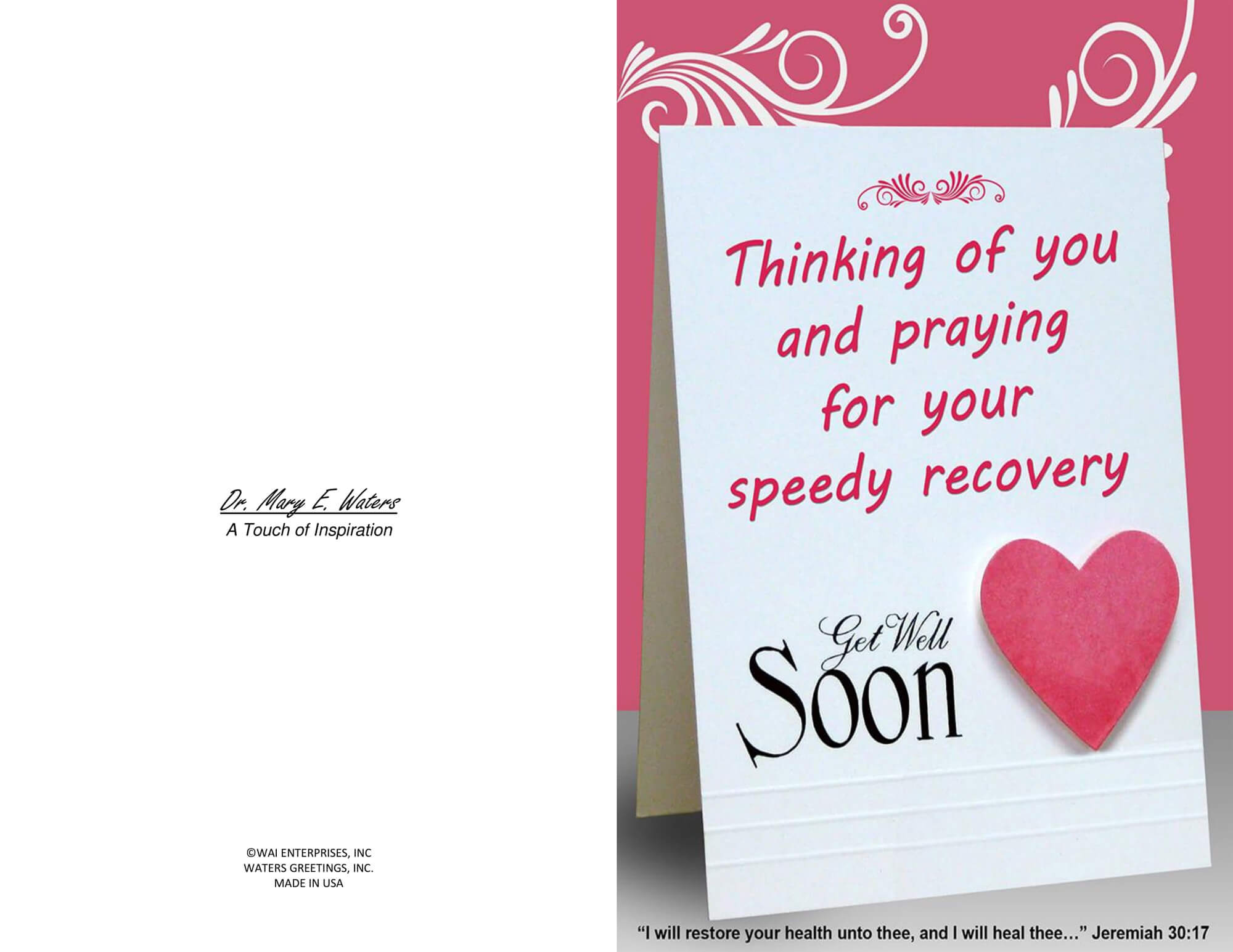 Three Printable Get Well Cards – Blank Inside, 5.5 X 8.5 And Pertaining To Get Well Soon Card Template