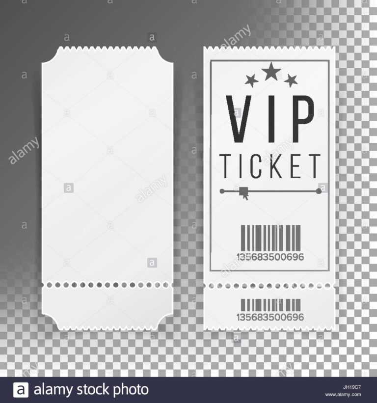 Blank Train Ticket Template - Professional Template