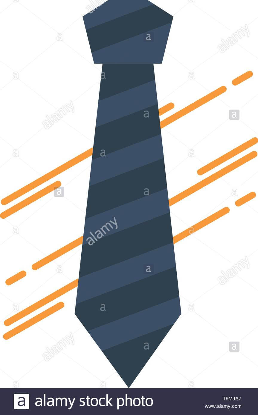 Tie, Business, Dress, Fashion, Interview Flat Color Icon Inside Tie Banner Template