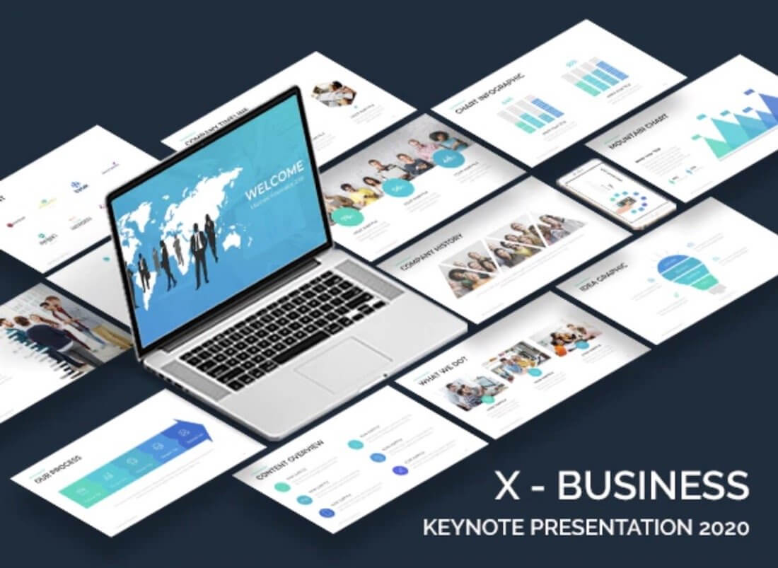Top 37 Free Templates For Apple Keynote 2019 – Colorlib For Keynote Brochure Template