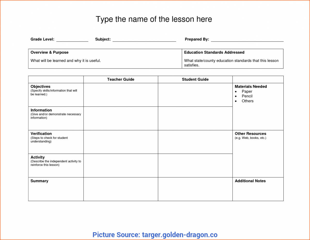 Top Blank Lesson Plan Template Nz Unit Lesson Plans Template Intended For Blank Unit Lesson Plan Template