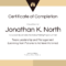 Training Certificate Of Completion Template For Template For Training Certificate