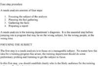 Training Needs Analysis - Pdf Free Download with regard to Training Needs Analysis Report Template