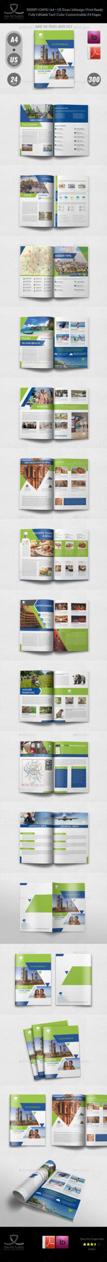 Travel Guide Graphics, Designs & Templates From Graphicriver Pertaining To Travel Guide Brochure Template