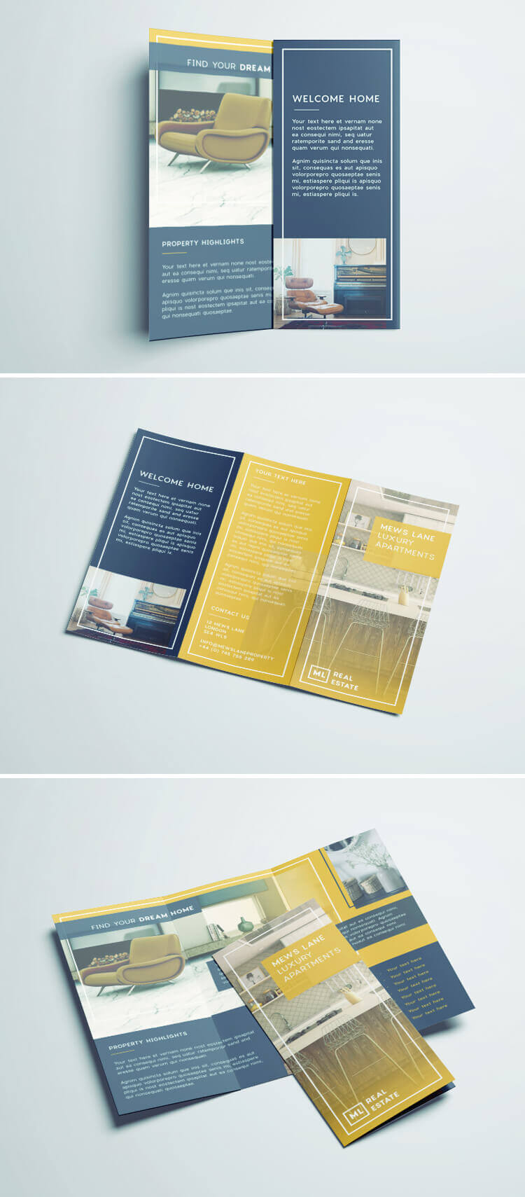Tri Fold Brochure | Free Indesign Template Within Z Fold Brochure Template Indesign