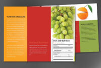 Tri Fold Brochure Template For Health And Nutrition. Order inside Nutrition Brochure Template
