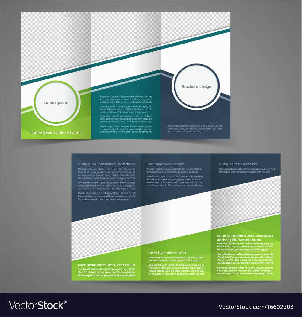 Tri Fold Business Brochure Template Two Sided With One Sided Brochure Template