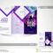 Trifold Brochure, Template Or Flyer For Business. Stock For One Sided Brochure Template