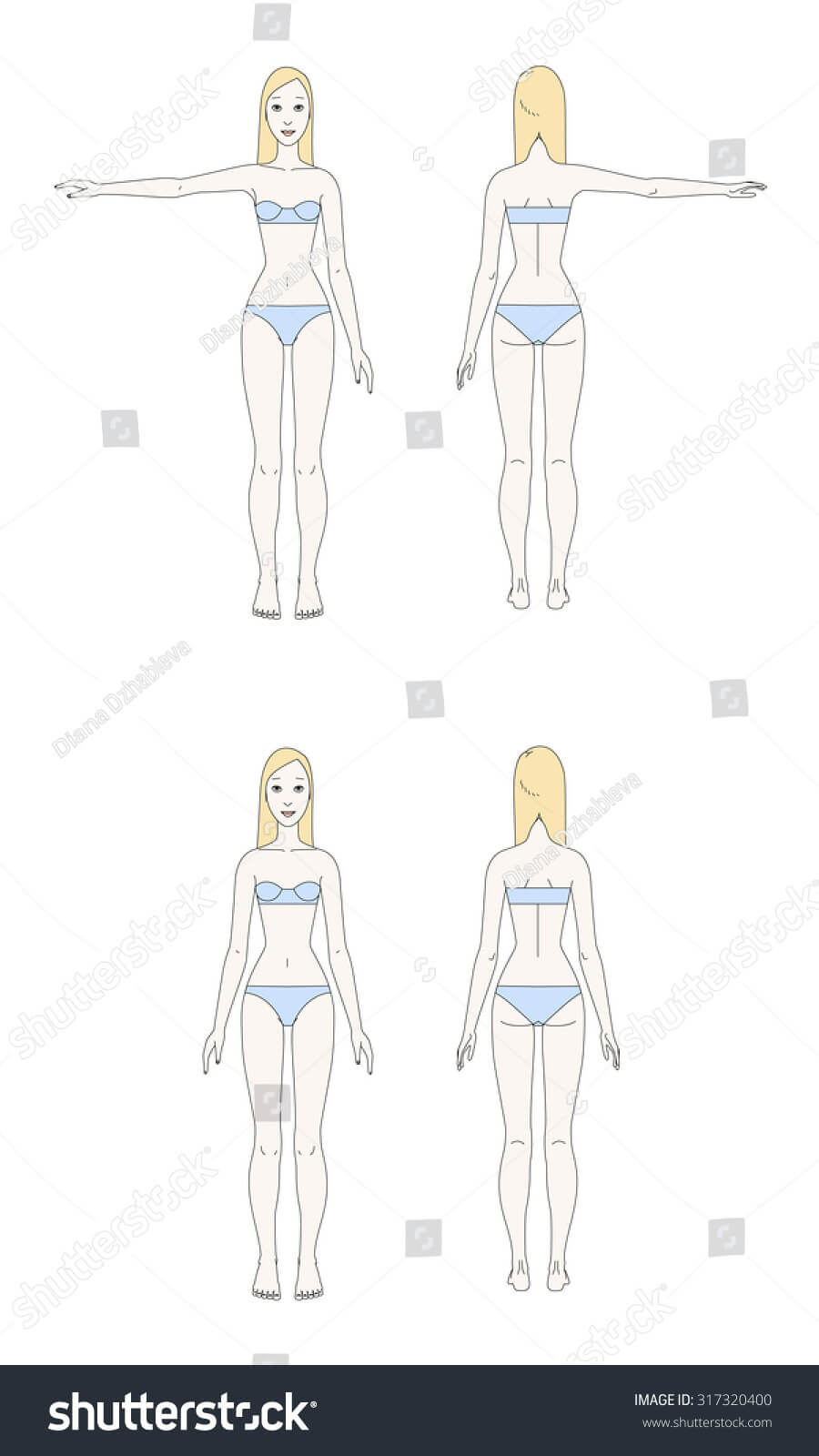 Triggerfingerstitching.blogspot: Female Body Template With Blank Body Map Template