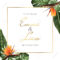 Tropical Exotic Wedding Event Invitation Card Template Design In Event Invitation Card Template