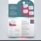 Two Page Fold Brochure Template Design Intended For One Page Brochure Template