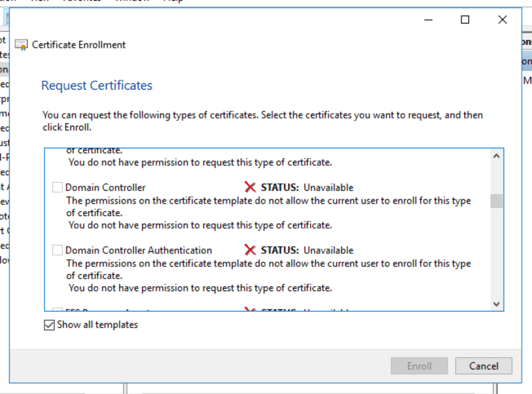 how to check domain controller certificate expired