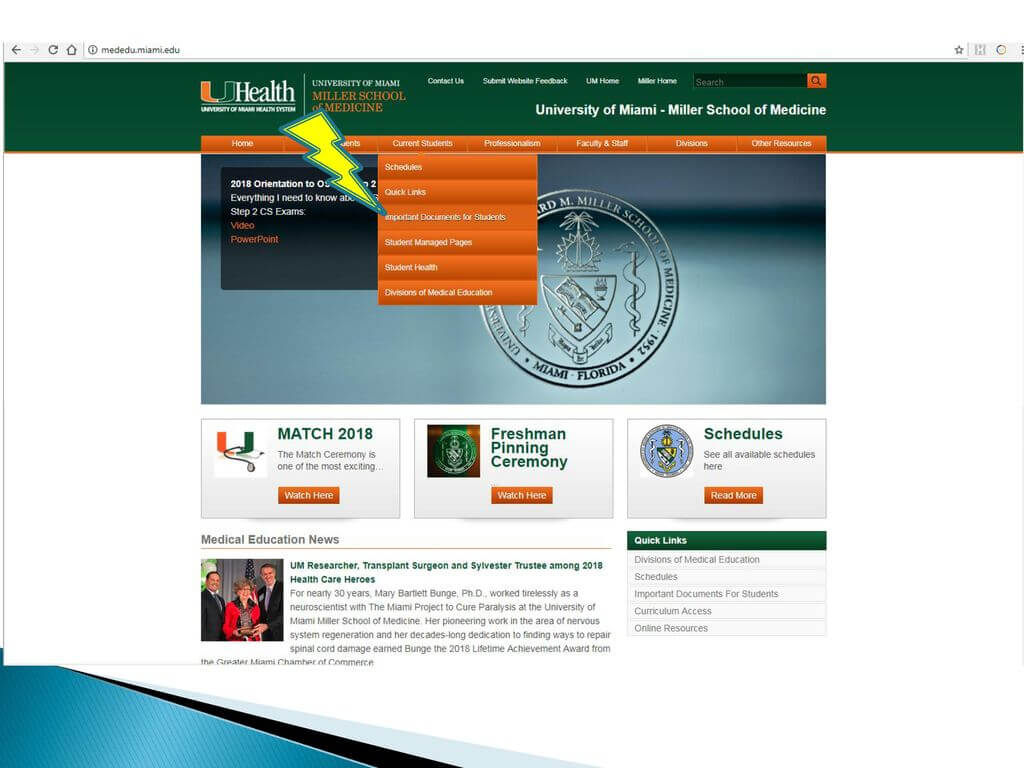 University Of Miami Miller School Of Medicine – Ppt Download Inside University Of Miami Powerpoint Template