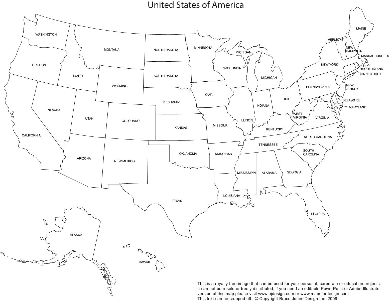 Us And Canada Printable, Blank Maps, Royalty Free • Clip Art For United States Map Template Blank