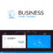User, Mind, Making, Programming Blue Business Logo And Intended For Portrait Id Card Template