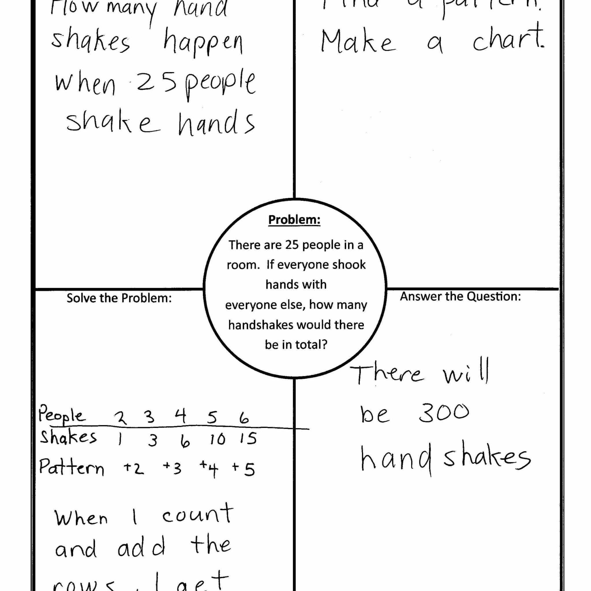 Blank 4 Square Template