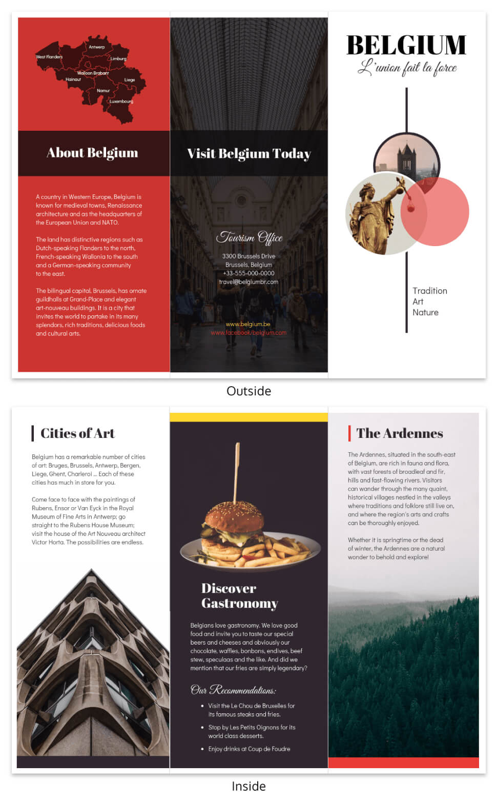 Vacation Travel Brochure Template Pertaining To Country Brochure Template
