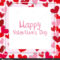 Valentine Card Template With Heart Frame — Stock Vector Within Valentine Card Template Word