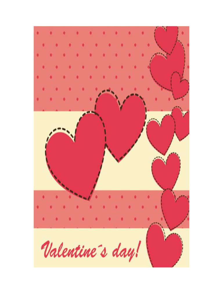 Valentine's Day Card Template – 5 Free Templates In Pdf Throughout Valentine Card Template Word