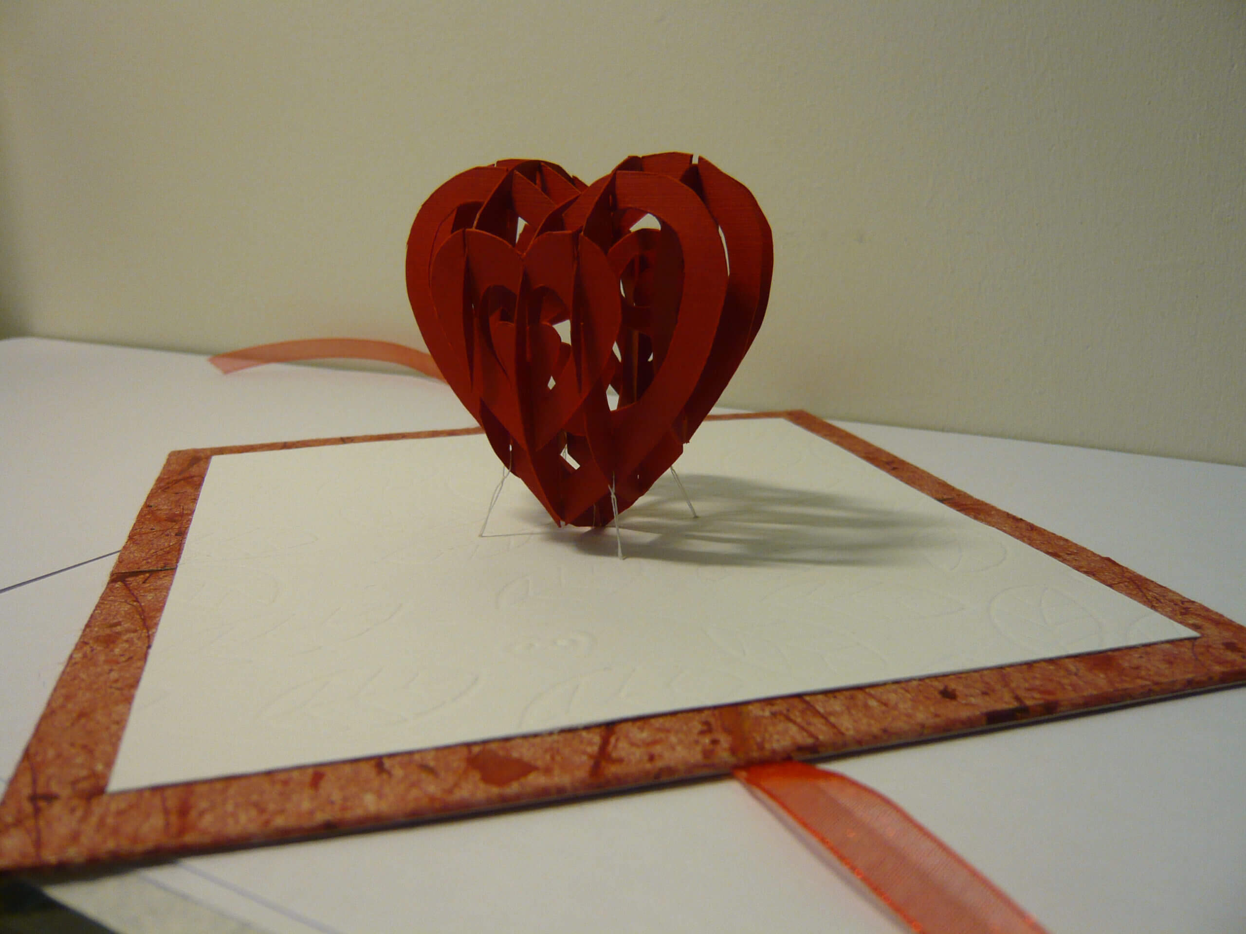 Valentine's Day Pop Up Card: 3D Heart Tutorial - Creative With 3D Heart Pop Up Card Template Pdf