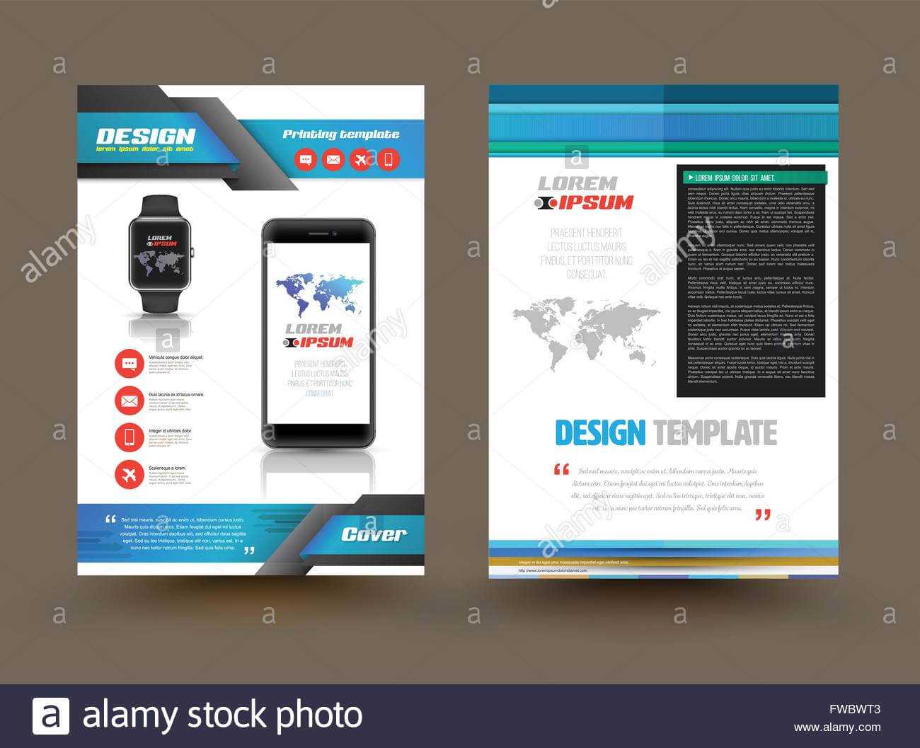 Vector Brochure Template Design For Technology Product For Technical Brochure Template