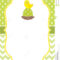 Vector Card Template With A Cute Chick On Polka Dot And In Easter Chick Card Template