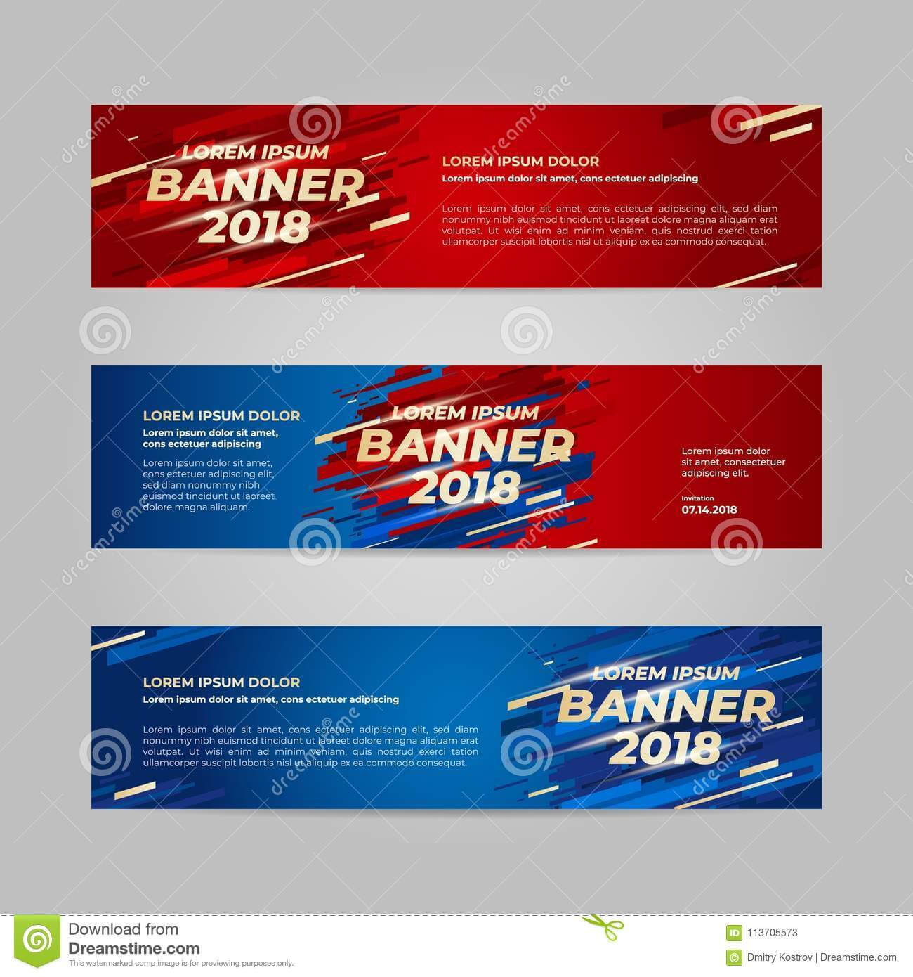Vector Design Banner Web Template Stock Vector For Event Banner Template