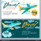 Vector Gift Travel Voucher Template Multicolor Stock Vector In Free Travel Gift Certificate Template