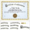 Vector Illustration Of Gold Certificate Template Horizontal.. Inside Commemorative Certificate Template