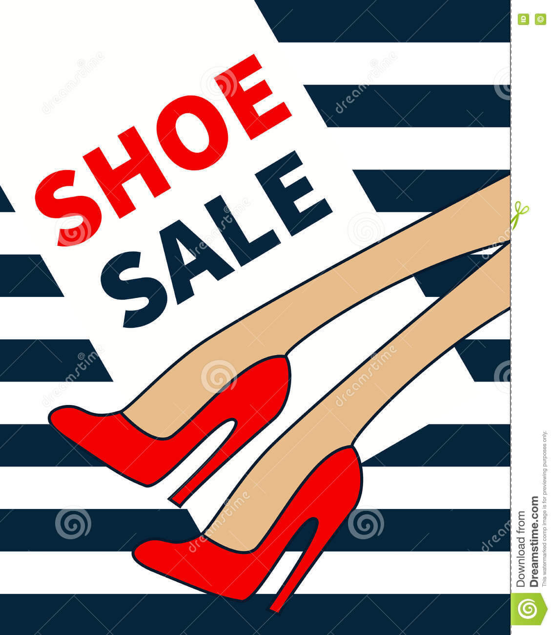 Vector Shoe Sale Stock Vector. Illustration Of Footwear Regarding High Heel Template For Cards
