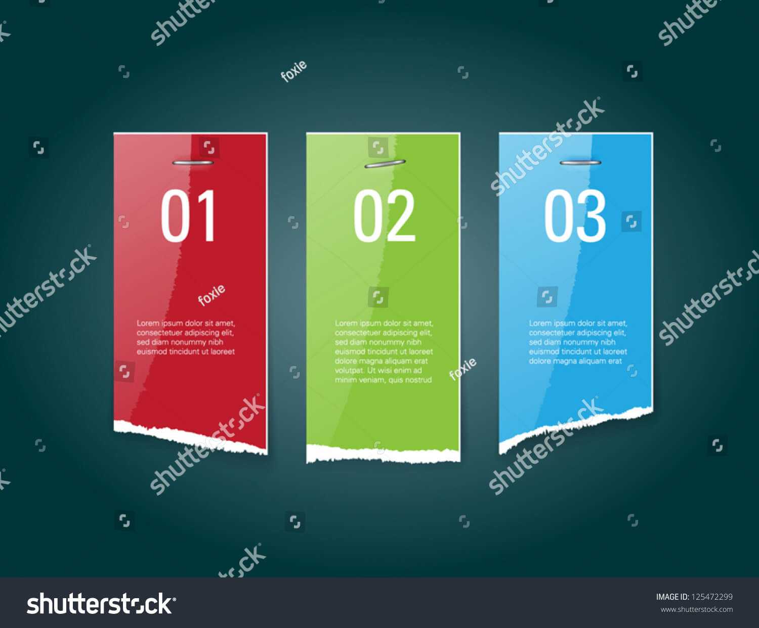 Vector Torn Glossy Paper Banners Staples Stock Vector In Staples Banner Template