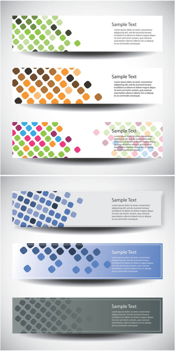 Vertical Banner Templates Vector | Vector Graphics Blog Throughout Free Website Banner Templates Download