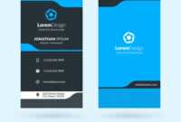Vertical Double-Sided Business Card Template within Double Sided Business Card Template Illustrator