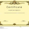 Vintage Certificate Award / Diploma Template Stock With Regard To Beautiful Certificate Templates