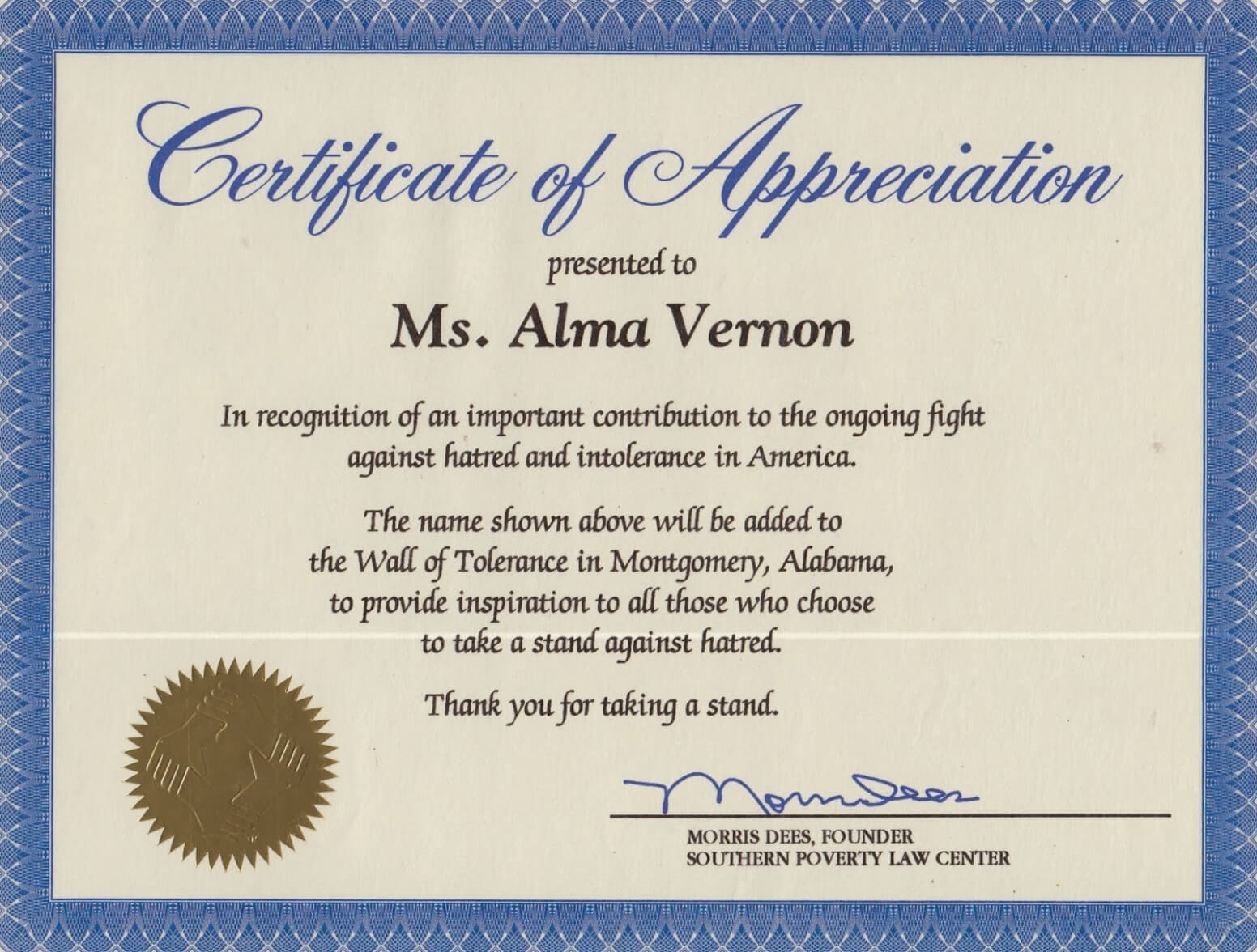 Volunteer Certificate Of Appreciation Template – Yatay For Recognition Of Service Certificate Template