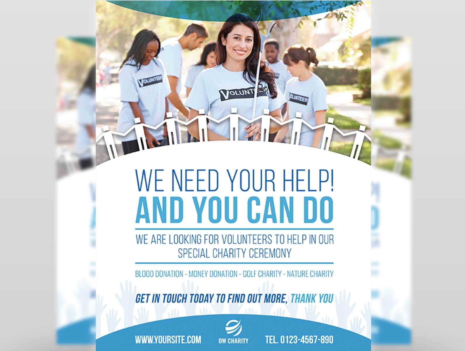 Volunteer Flyer Templateowpictures On Dribbble With Regard To Volunteer Brochure Template