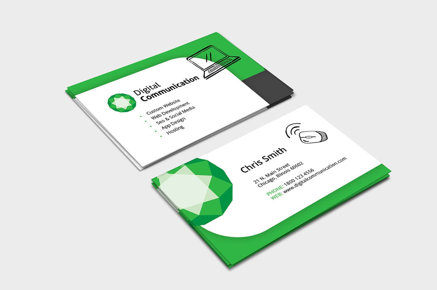 Web Designer Business Card Template In Psd, Ai & Vector For Web Design Business Cards Templates