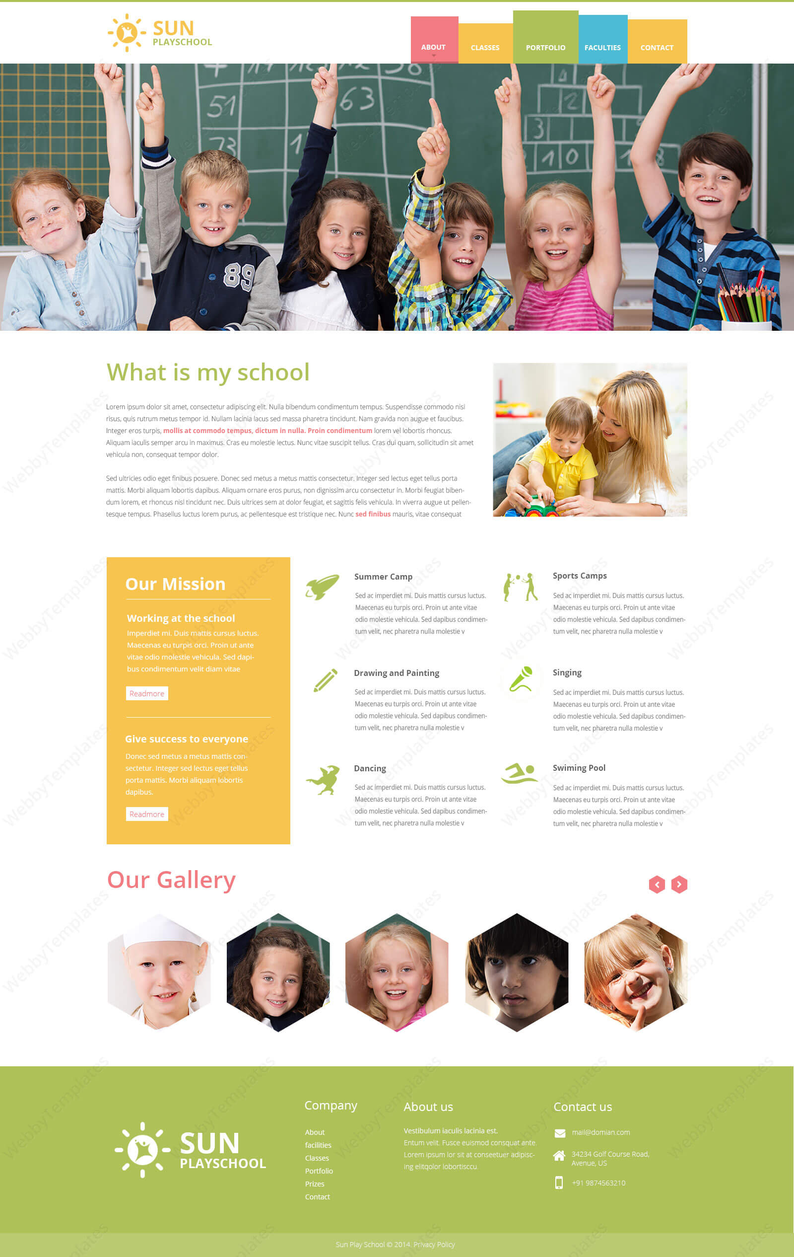 Webbytemplates | Play School Psd Website Template.html With Regard To Play School Brochure Templates