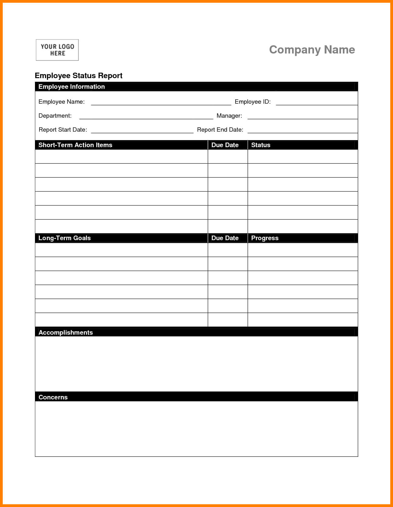 Weekly Status Report Sample Employee Template Venngage Ppt Throughout Qa Weekly Status Report Template