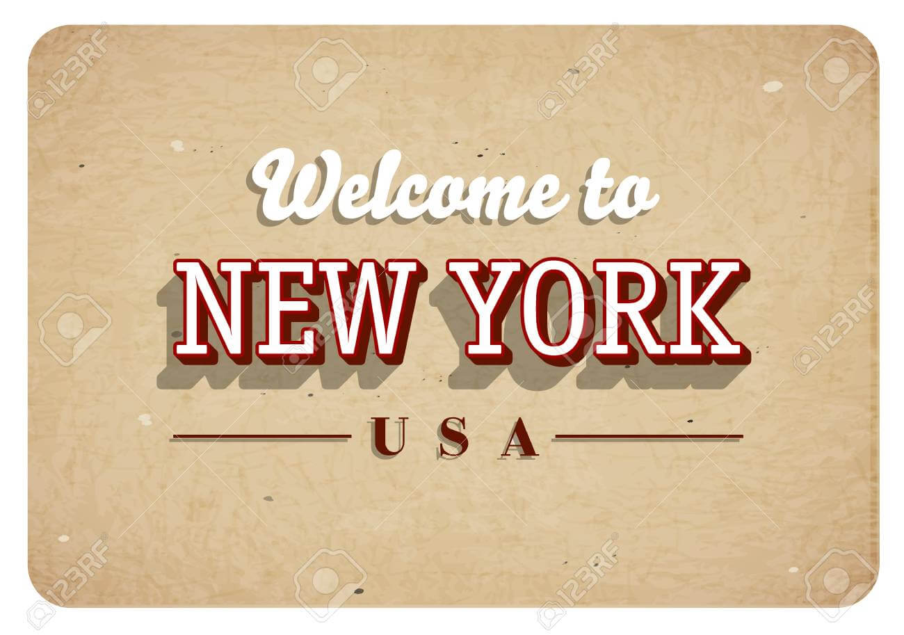 Welcome New York Banner Template Design For Welcome Banner Template