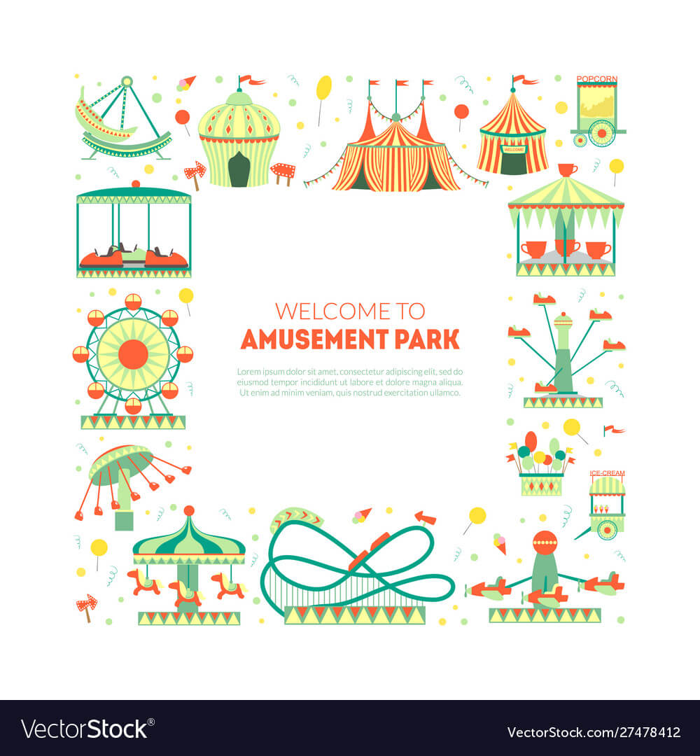 Welcome To Amusement Park Banner Template With Inside Welcome Banner Template