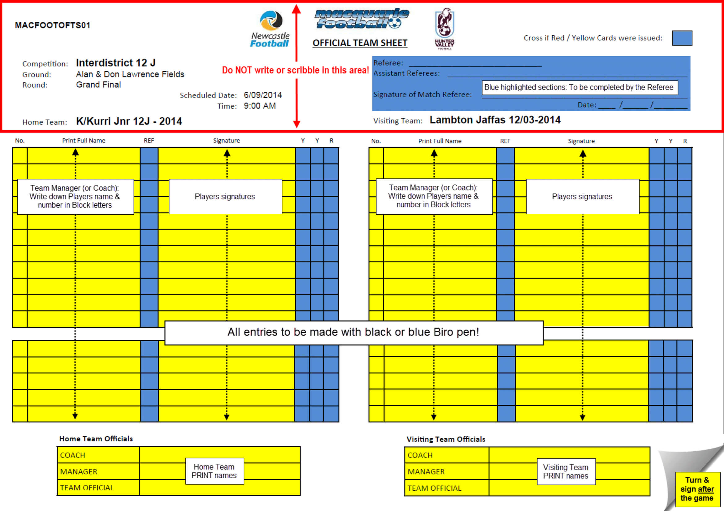 What Do The Referees Write During The Matches? – Sports For Soccer Referee Game Card Template