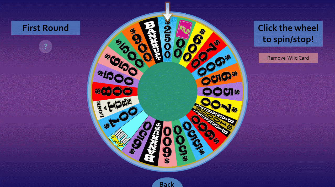 Wheel Of Fortune For Powerpoint – Gamestim With Regard To Wheel Of Fortune Powerpoint Game Show Templates