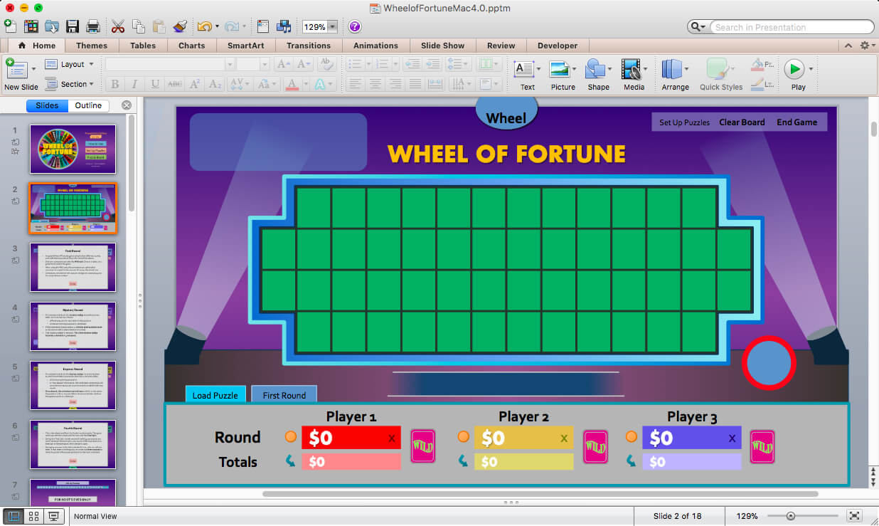 Wheel Of Fortune For Powerpoint Version 4.0 Final: Welcome Within Wheel Of Fortune Powerpoint Template