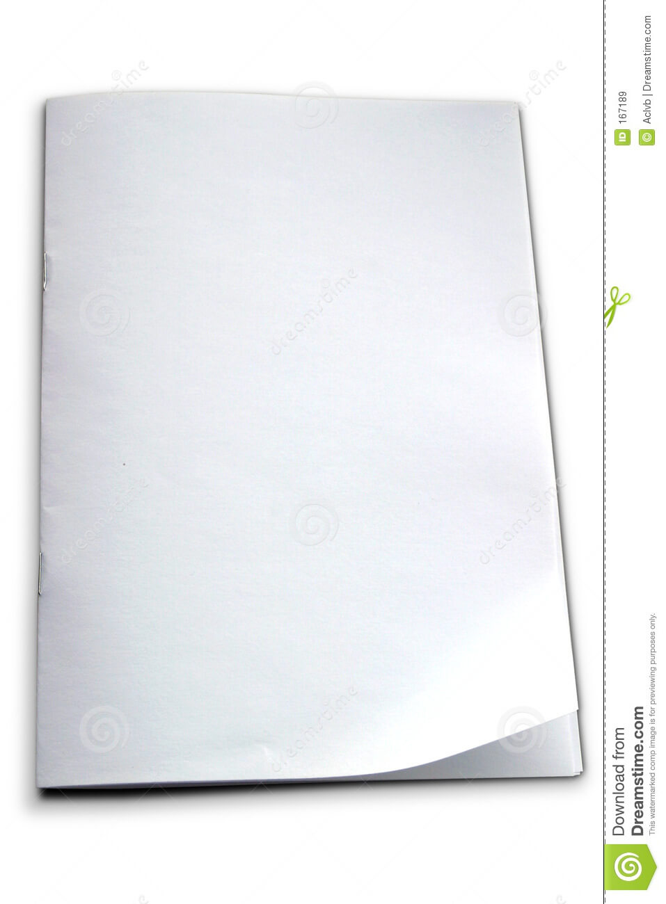 White Booklet Template Stock Image. Image Of Booklet, Book Pertaining To Blank Magazine Template Psd