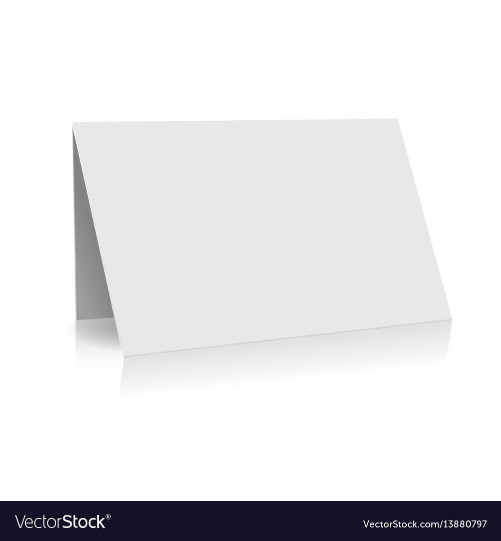 White Folder Paper Greeting Card Template In Fold Out Card Template